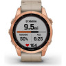 Часы GARMIN FENIX 7S – SAPPHIRE SOLAR EDITION ROSE GOLD TITANIUM WITH LIMESTONE LEATHER BAND 11376