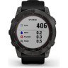 Часы GARMIN FENIX 7X SAPPHIRE SOLAR CARBON GRAY DLC TITANIUM WITH BLACK BAND 11153