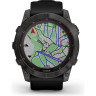 Часы GARMIN FENIX 7X SAPPHIRE SOLAR CARBON GRAY DLC TITANIUM WITH BLACK BAND 11153