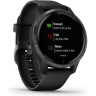 Часы GARMIN VENU SLATE STAINLESS STEEL BEZEL WITH BLACK CASE AND SILICONE BAND 10529